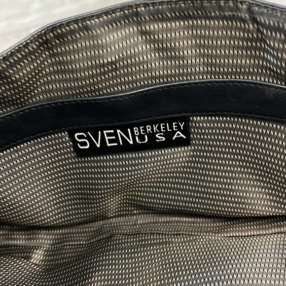 SVEN Berkeley USA black leather bag - Picture 3 of 3